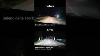 Baleno delta headlight upgrade  Auxbeam GX Series 120W Led  AUXBEAMINDIA auxbeam baleno led [upl. by Rehsu]