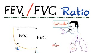 FEV1 FVC Ratio  Pulmonary Medicine  Obstructive VS Restrictive Lung Disease  Respiratory Physio [upl. by Anohr]