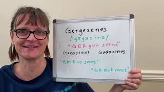 How to Pronounce Gergesenes Gerasenes and Gadarenes [upl. by Sebbie51]