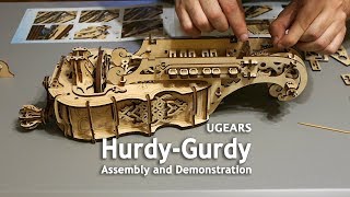 UGears HurdyGurdy  Assembly and Demonstration [upl. by Vas]