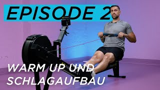 Concept2  Einstieg in das Rudertraining  Warm Up amp Schlagaufbau [upl. by Yerac]