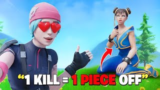 1 KILL  1 PIECE OF CLOTHING 6 SUS FORTNITE GAMEPLAY [upl. by Eiralc118]