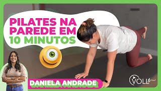 10 minutos de exercícios de Pilates na parede 20 [upl. by Ellinnet]