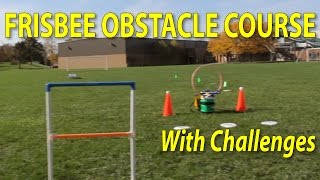 Ultimate Frisbee Obstacle Course  Frisbee Trick Shots [upl. by Nahtnaoj206]