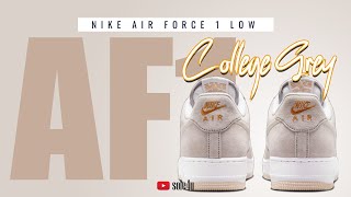 Nike Air Force 1 Low “COLLEGE GREY”  2025 Details  Release Info [upl. by Oira]