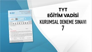 EĞİTİM VADİSİ TYT DENEME SINAVI 7 A KİTAPÇIĞI TEMEL MATEMATİK Soru Çözümleri [upl. by Jeuz]