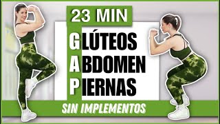 RUTINA DE GAP  Glúteos Abdomen y Piernas  RUTINA SIN PESO Y SIN SALTOS  NatyGlossGym [upl. by Ainsley196]