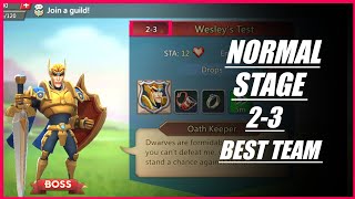 Lords mobile Normal stage 23 f2p Wesleys Test normal stage 23 dream gamer [upl. by Machutte]