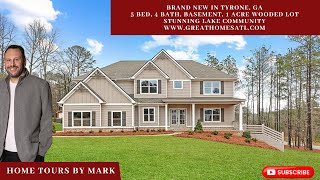 LAKE COMMUNITY WOW Brand New Tyrone GA Fayette County 5 Bed 4 Bath Basement [upl. by Eilra]