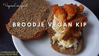 Lekkerste Eiwitrijke Broodje Vegan Kip Ooit Vezelrijke Brood zelf gemaakt met Rode Linzen [upl. by Nelo]