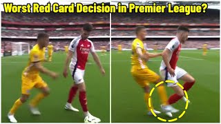 Arsenal Fans Furious Over Declan Rices Controversial Red Card [upl. by Nuahsor]