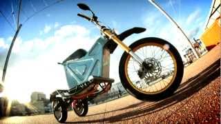 M3E three wheel electric motorcycle delivery tilting trike [upl. by Haslam328]