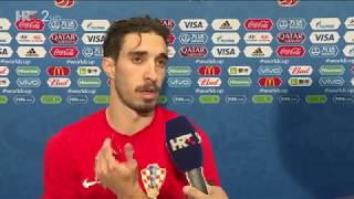 Šime Vrsaljko  Ma Englezi se mogu ići sunčati mi smo u finalu  Hrvatska  Engleska 21 [upl. by Ahsykal]