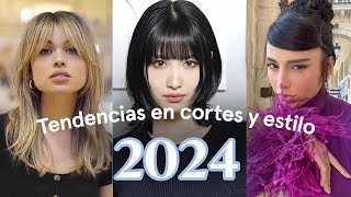 TENDENCIAS EN CORTES Y ESTILOS 2024 🔥 CABELLO [upl. by Nodnyl830]