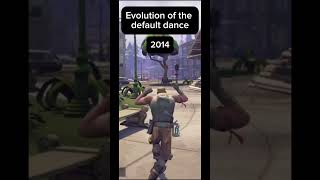 Evolution of the Default dance fortnitesavetheworldlive fortnite [upl. by Saucy984]