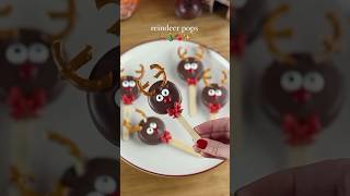 “Reindeer Pops ReindeerPops HolidayTreats ChristmasDesserts HolidayVibes WinterFun EasyRecipes [upl. by Leuqcar]