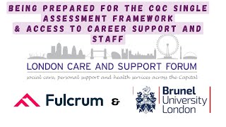 THE CQC SINGLE ASSESSMENT FRAMEWORK – BE PREPARED amp ACCESS TO CAREER SUPPORT FOR STAFF MEETING [upl. by Nileak512]