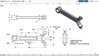 Learn Onshape  Project 10  Connecting Rod [upl. by Fulviah]