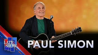 “Slip Slidin’ Away”  Paul Simon LIVE on The Late Show [upl. by Budd]