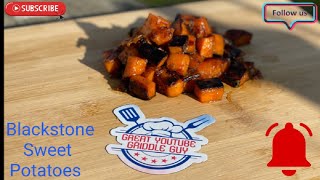 Sweet Potatoes on the Blackstone Griddle [upl. by Lierbag]