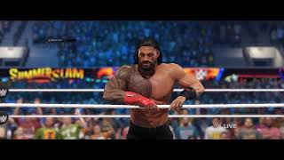 CM Punk interrumpts Roman Reigns on WWE Smackdown 2024 Roman Reigns attacks CM Punk [upl. by Annawot693]