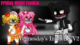 【Gacha Club】fnf vs Wednesday infidelity V2Part1 『日本語、English』 [upl. by Ynohtnaed]