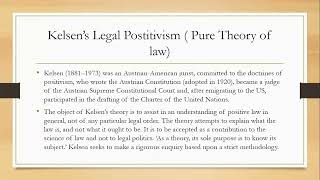 LLB JURISPRUDENCE LEGAL POSITIVSM  3 KELSENS PURE THEORY OF LAW [upl. by Derna]