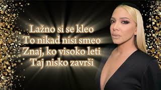 Milica Todorovic  LAZNO SI SE KLEO tekstlyrics [upl. by Grindle]