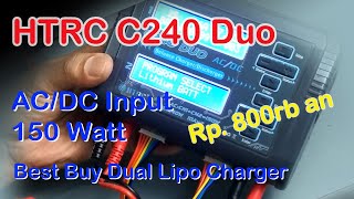 Lipo Charger HTRC C240 DUO unboxing Best Dual Lipo Charger Under 80 [upl. by Sidonius67]