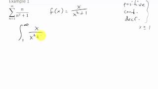 Integral Test Example 1 [upl. by Noiram876]