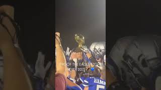 Georgetown Eagles lift the bi district championship trophy 2024 [upl. by Ojybbob]