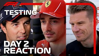 Drivers Day 2 Reaction  F1 PreSeason Testing 2024 [upl. by Ataynek]