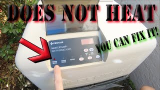 Pentair pool heater turns on but does not heat how to fix [upl. by Emogene]