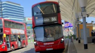 FRV Stagecoach London Bus Route 86 Stratford  Romford Wright Electroliner 82048LV73FGP [upl. by Hsreh]