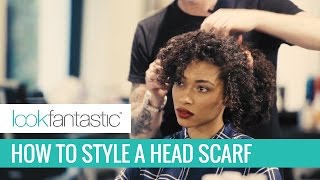 How To Style a Headscarf in Curly Hair [upl. by Nosille849]