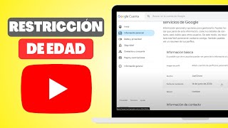 Cómo QUITAR la RESTRICCIÓN de EDAD en YOUTUBE  Tutorial Fácil y Rápido [upl. by Einnol]