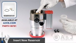 Pfeiffer Vacuum TMH 071 Turbo Pump Oil Reservoir Replacement Demonstration [upl. by Tranquada]