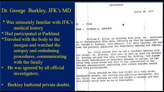 Dr Gary Aguilar on the Failure of the HSCA to Inquire into George Burkleys JFK Conspiracy Claim [upl. by Analla]