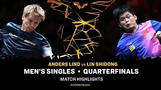 Anders Lind vs Lin Shidong  MS QF  China Smash 2024 [upl. by Esenwahs]