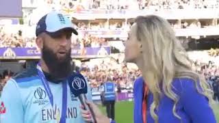 Moeen Alis interview not even look girl at once [upl. by Asilanom]