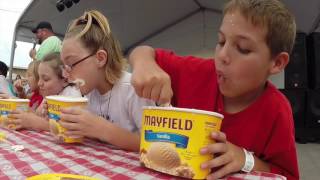 Ice Cream Eating Contest at Tenn State Fair [upl. by Anires]