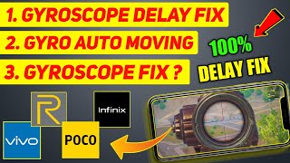 HOW TO Fix BGMIPUBGM GYROSCOPE PROBLEM  Gyroscope delay Problem Fix  Gyroscope auto moving Fix [upl. by Aicat]