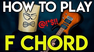 BEGINNER Guitarist PERFECTS F Chord AFTER USING THIS TECHNIQUE [upl. by Ritz]