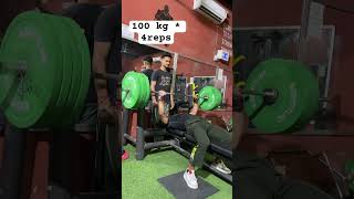 100 kg into 4 reps  ytshortsindia shorts [upl. by Naz]