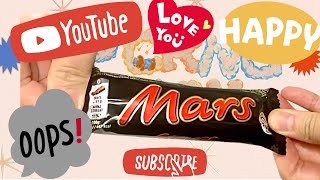 ASMR Mars chocolate bar unpacking check [upl. by Tillinger389]