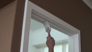 How to paint a door frame or door jamb  correct technique [upl. by Farwell]