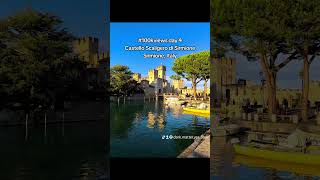 100kviews Castello Scaligero di Sirmione sirmione italy holiday travel [upl. by Ahron]