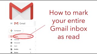 How to mark all your emails in Gmail as read  Mark your entire Gmail Inbox as Read [upl. by Weiss935]