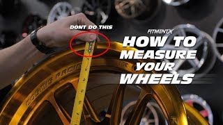 How To Measure Your Wheels Diameter Width Offset and Backspacing [upl. by Latsyrk]