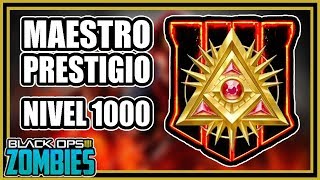 MAESTRO PRESTIGIO NIVEL 1000 RECOMPENSAS BLACK OPS 4 ZOMBIES CALL OF DUTY [upl. by Airreis]